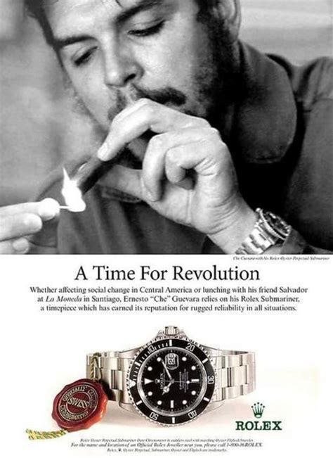 rolex ad che guevara|rolex gmt from 1958.